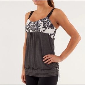 Lululemon RUN Back on Track Gray Tank